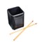 Dacasso Black Leather Pencil Cup AG-1010 - alternate 5